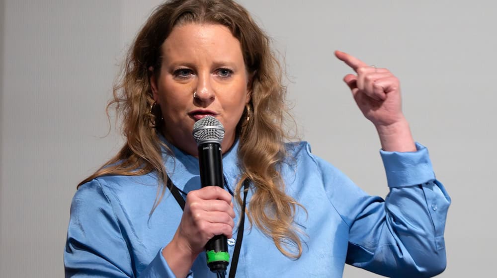Sie führt nun das BSW in Brandenburg: Friederike Benda.  / Foto: Soeren Stache/dpa