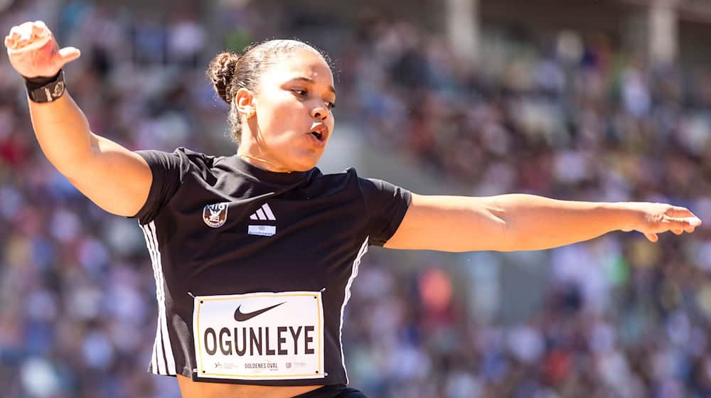 Kugelstoß-Olympiasiegerin Yemisi Ogunleye startet am Sonntag beim Berliner Istaf. / Foto: Frank Hammerschmidt/dpa