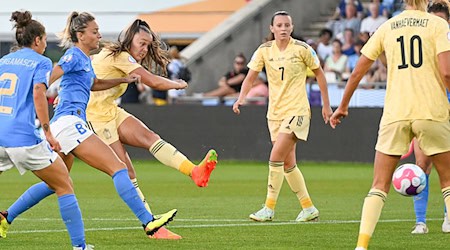 Hannah Eurlings ist eine von drei Spielerinnen von Union Berlin, die bei der Frauen-EM am Start sind.  / Foto: David Catry/BELGA/dpa
