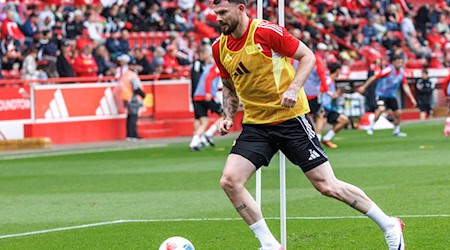 Union-Neuzugang Oliver Burke stellt sich erstmals am 23. August den Anhängern in einem Ligaspiel vor. / Foto: Andreas Gora/dpa