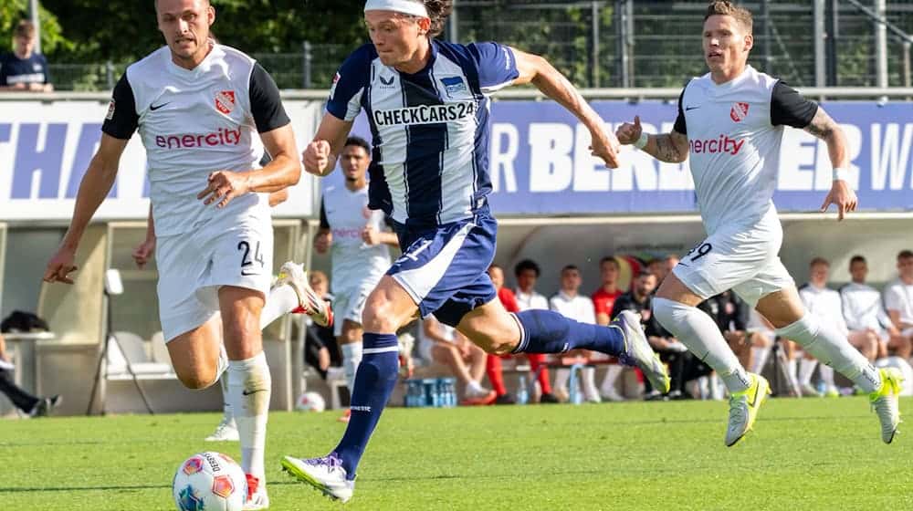 Ist neuer Hertha-Kapitän: Fabian Reese. / Foto: Soeren Stache/dpa