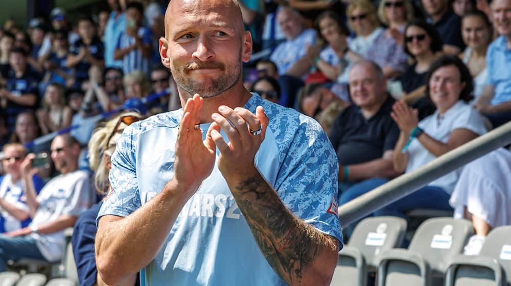 Leistner sieht Hertha gerüstet für den Aufstieg. / Foto: Andreas Gora/dpa