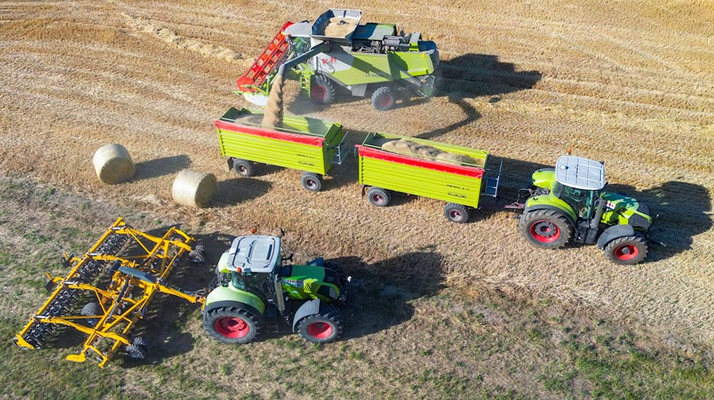 Die Getreideernte ist in Deutschland im Gange. Landwirte sind wegen der Agrarpolitik der EU-Kommission verunsichert. (Archivbild)  / Foto: Patrick Pleul/dpa
