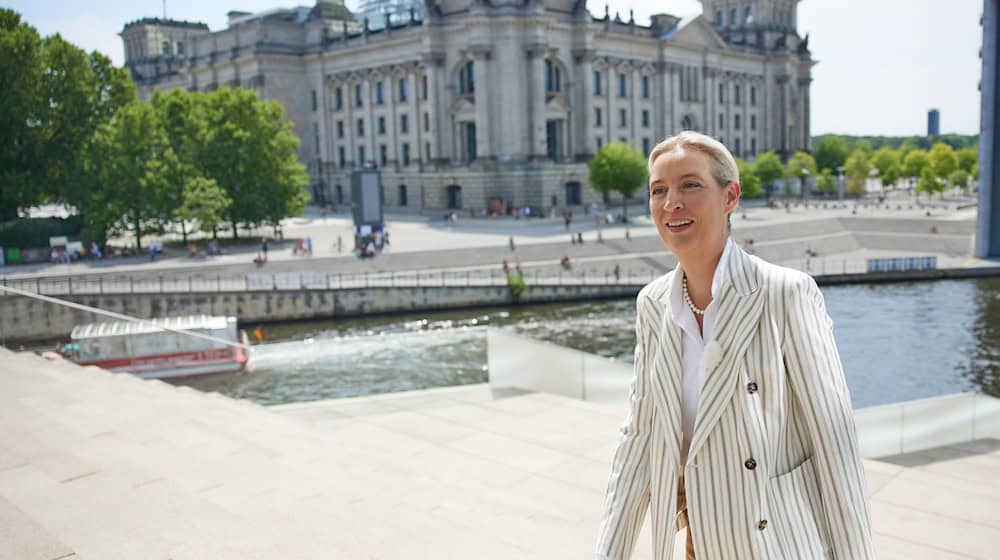 Alice Weidel (AfD), Parteivorsitzende, kommt zum ARD-Sommerinterview  / Foto: Joerg Carstensen/dpa