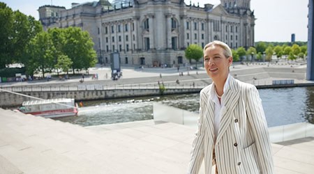 Alice Weidel (AfD), Parteivorsitzende, kommt zum ARD-Sommerinterview  / Foto: Joerg Carstensen/dpa