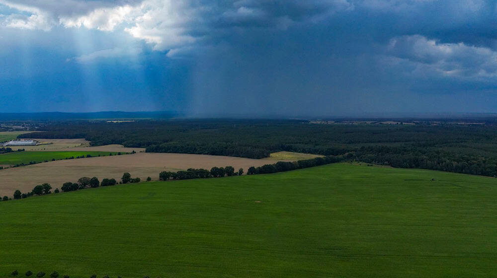 Sonne und Starkregen – Das Wetter in der Hauptstadtregion zeigt sich weiterhin wechselhaft. (Archivbild) / Foto: Patrick Pleul/dpa