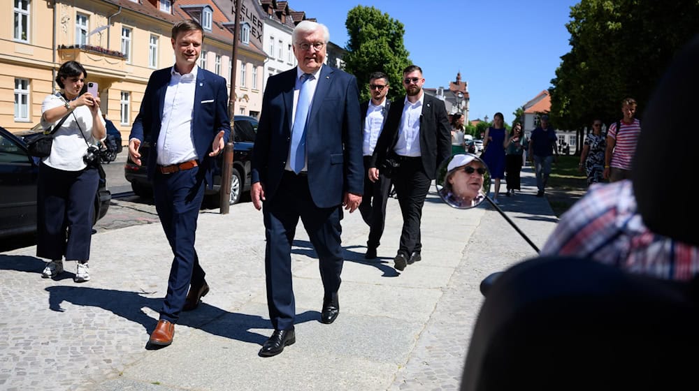 Steinmeier besucht Neuruppin für drei Tage. / Foto: Bernd von Jutrczenka/dpa