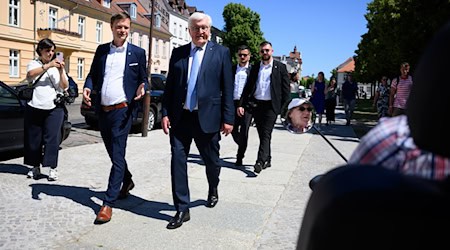 Steinmeier besucht Neuruppin für drei Tage. / Foto: Bernd von Jutrczenka/dpa