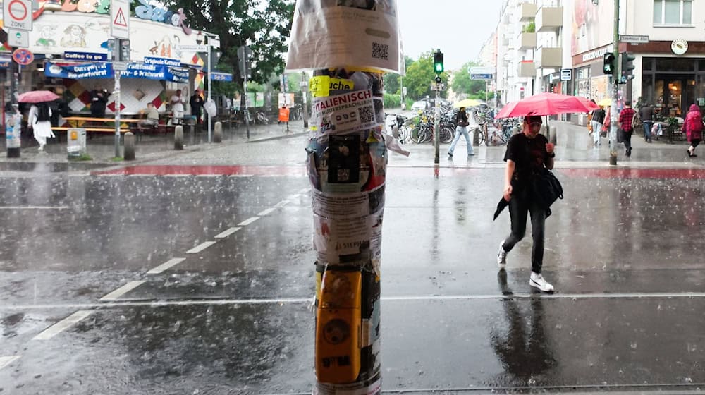 Der Deutsche Wetterdienst hatte vor Unwetter gewarnt. / Foto: Carsten Koall/dpa
