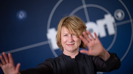 Es bleibt bei ihrem "Tatort"-Ausstieg: Schauspielerin Corinna Harfouch. (Archivbild) / Foto: Sebastian Christoph Gollnow/dpa