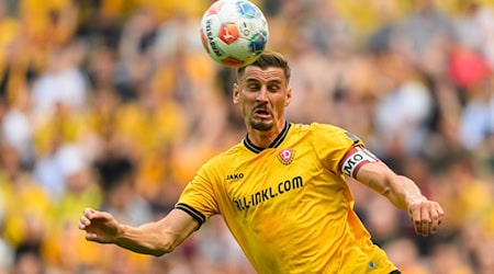Stefan Kutschke gelang ein früher Treffer für Dynamo Dresden. / Foto: Robert Michael/dpa