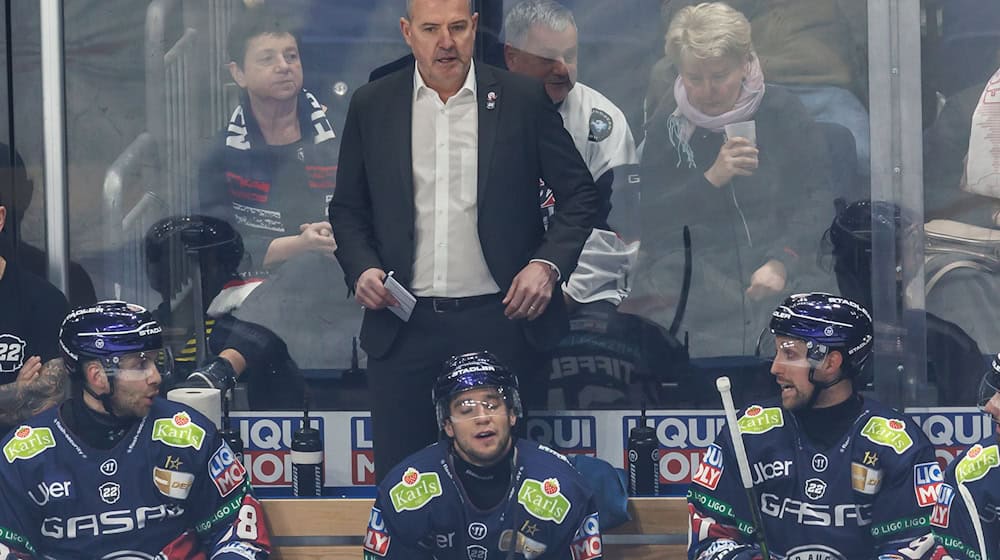 Trainer Serge Aubin ist am Montag mit den Eisbären Berlin in die Saisonvorbereitung gestartet. / Foto: Andreas Gora/dpa
