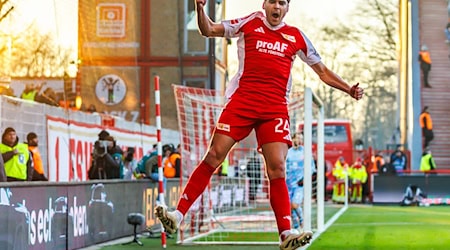 Robert Skov will in der kommenden Spielzeit häufiger über eigene Treffer für Union Berlin jubeln. / Foto: Andreas Gora/dpa