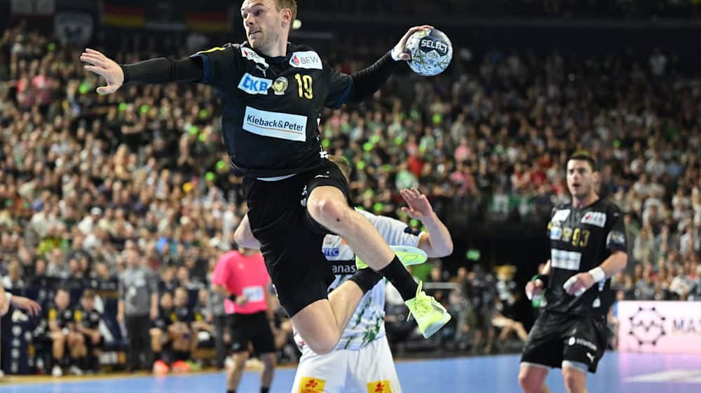 Welthandballer Mathias Gidsel war einmal mehr bester Füchse-Schütze / Foto: Marius Becker/dpa