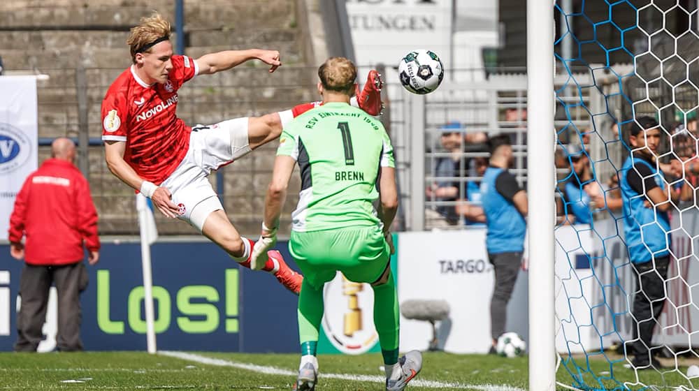 Kaiserslautern hatte keine Mühe beim RSV Eintracht Stahnsdorf. / Foto: Andreas Gora/dpa