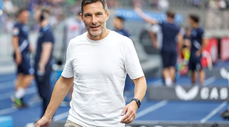 Hertha-Trainer Stefan Leitl / Foto: Andreas Gora/dpa