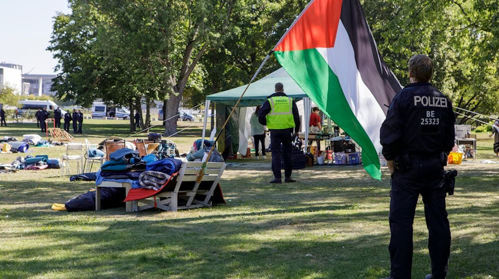 Das Protestcamp nah dem Kanzleramt gab es schon längere Zeit.  / Foto: --/dpa