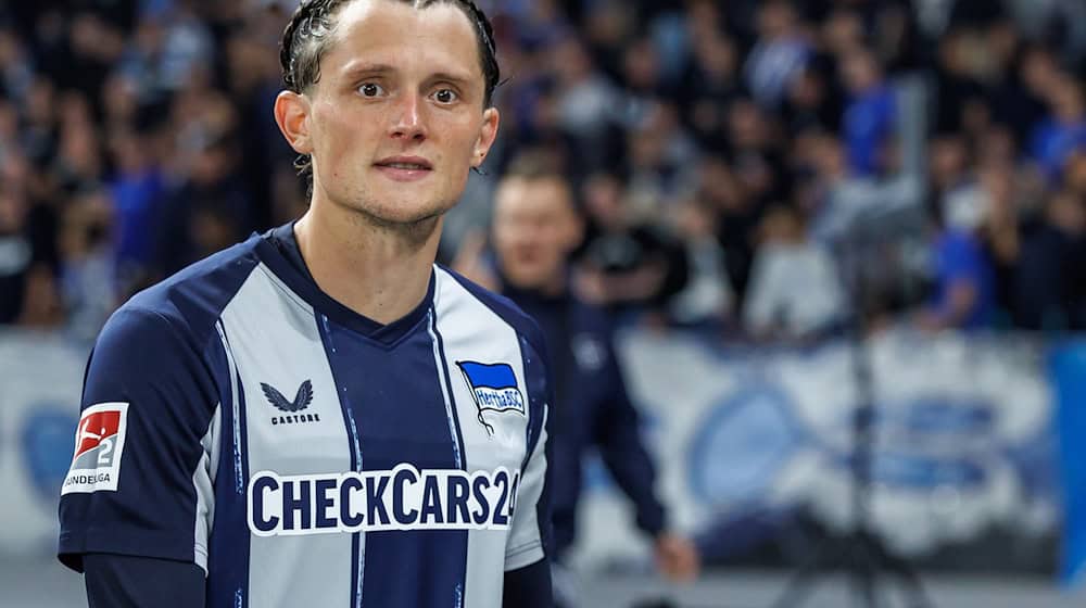 Bislang noch kein Faktor für Hertha: Kapitän Fabian Reese.  / Foto: Andreas Gora/dpa