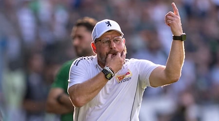 Union-Trainer Baumgart will sich vom Thema Woltemade nicht ablenken lassen. (Archivbild) / Foto: David Inderlied/dpa