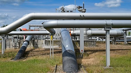 Die Brandenburger Landesregierung dringt auf eine zügige Entscheidung der EU-Kommission für die Ertüchtigung der Pipeline von Schwedt nach Rostock (Archivbild). / Foto: Patrick Pleul/dpa