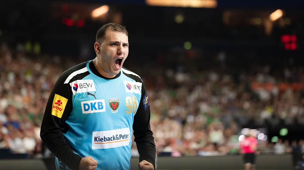 Dejan Milosavljev war zuletzt der Sieggarant im Füchse-Tor / Foto: Marius Becker/dpa