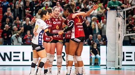 Die Volleyballerinnen des SC Potsdam müssen die Bundesliga-Lizenz zurückgeben. (Archivbild) / Foto: Julius Frick/dpa