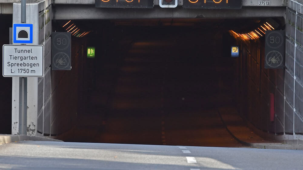 Der Tiergartentunnel wird wegen Wartungsarbeiten gesperrt.  / Foto: Paul Zinken/dpa