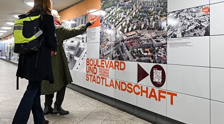 Im U-Bahnhof geht es um das architektonische Erbe der Nachkriegszeit. / Foto: Jens Kalaene/dpa