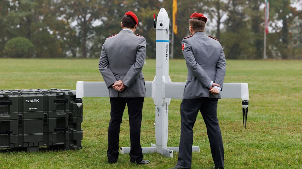 Loitering Munition Virtus von Stark Defence / Foto: Friso Gentsch/dpa