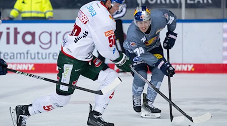  Les Lancaster (r) wechselt von München zu den Eisbären Berlin. (Archivbild) / Foto: Sven Hoppe/dpa