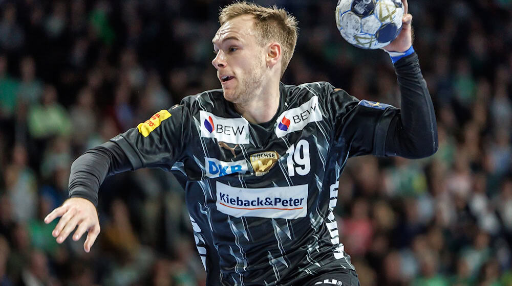 Welthandballer Mathias Gidsel war wieder bester Schütze der Füchse / Foto: Andreas Gora/dpa