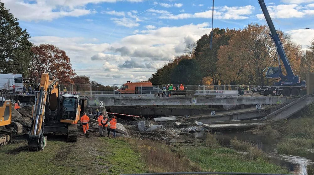 Die Brücke soll bei ihrem Abriss als Forschungsobjekt dienen. / Foto: -/Landesbetrieb Straßenwesen/dpa Die Brücke soll bei ihrem Abriss als Forschungsobjekt dienen. / Foto: -/Landesbetrieb Straßenwesen/dpa