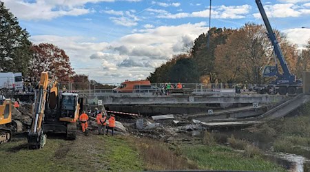Die Brücke soll bei ihrem Abriss als Forschungsobjekt dienen. / Foto: -/Landesbetrieb Straßenwesen/dpa Die Brücke soll bei ihrem Abriss als Forschungsobjekt dienen. / Foto: -/Landesbetrieb Straßenwesen/dpa