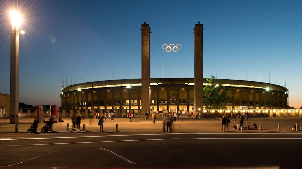 Das Olympiastadion wurde für das NFL-Spiel teilweise umgebaut. (Archivbild) / Foto: Soeren Stache/dpa