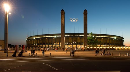 Das Olympiastadion wurde für das NFL-Spiel teilweise umgebaut. (Archivbild) / Foto: Soeren Stache/dpa