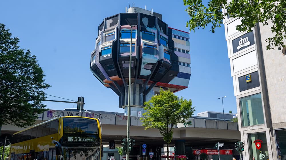 Am Bierpinsel in Berlin-Steglitz gab es nach Angaben der Polizei eine Protestaktion. (Archivbild) / Foto: Monika Skolimowska/dpa