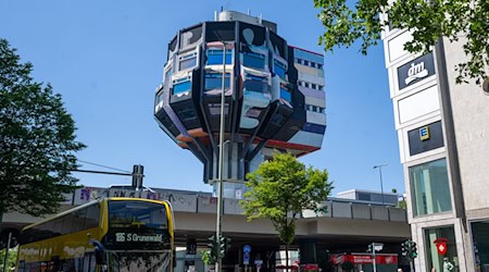 Am Bierpinsel in Berlin-Steglitz gab es nach Angaben der Polizei eine Protestaktion. (Archivbild) / Foto: Monika Skolimowska/dpa