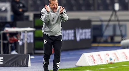 Unzufrieden mit der Chancenauswertung: Fortuna-Coach Markung Anfang.  / Foto: Andreas Gora/dpa Unzufrieden mit der Chancenauswertung: Fortuna-Coach Markung Anfang.  / Foto: Andreas Gora/dpa