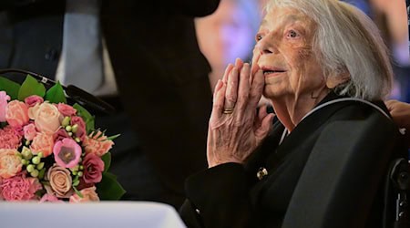 Margot Friedländer hatte am 7. Mai ihren letzten öffentlichen Auftritt in Berlin und starb am 9. Mai. (Archivbild)    / Foto: Sebastian Gollnow/dpa