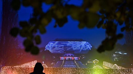 Zum neunten Mal wird die Anlage im Stadtteil Dahlem für den «Christmas Garden» weihnachtlich beleuchtet. (Archivbild) / Foto: Jens Kalaene/dpa