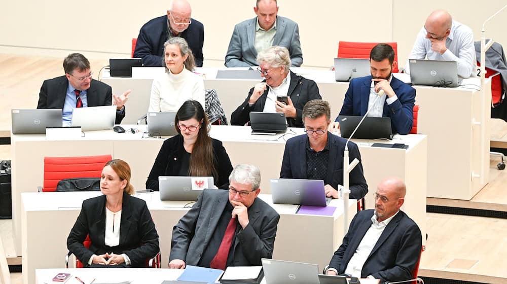 Vier Abgeordnete aus der BSW-Fraktion im Brandenburger Landtag waren aus der Partei ausgetreten - einer hat das wieder rückgängig gemacht (Archivbild).  / Foto: Jens Kalaene/dpa