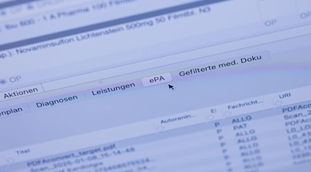 Die ePA muss aktiv befüllt werden. Alte Befunde werden nicht automatisch übertragen (Symbolbild). / Foto: Rolf Vennenbernd/dpa-Pool/dpa