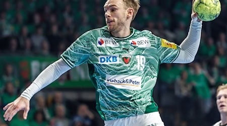 Welthandballer Mathias Gidsel trug die Berliner Offensive fast im Alleingang. (Archivbild) / Foto: Andreas Gora/dpa