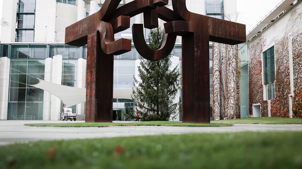 Jedes Jahr kommt der Weihnachtsbaum für das Kanzleramt aus einem anderen Bundesland. (Archivbild) / Foto: Carsten Koall/dpa