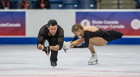 Nikita Volodin (l) und Minerva Hase zählen bei Olympia zu den Favoriten.  / Foto: Matt Smith/The Canadian Press/AP/dpa