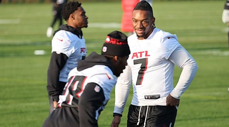 Falcons-Running-Back Bijan Robinson will mit seinem Team für eine Überraschung sorgen.  / Foto: Andreas Gora/dpa