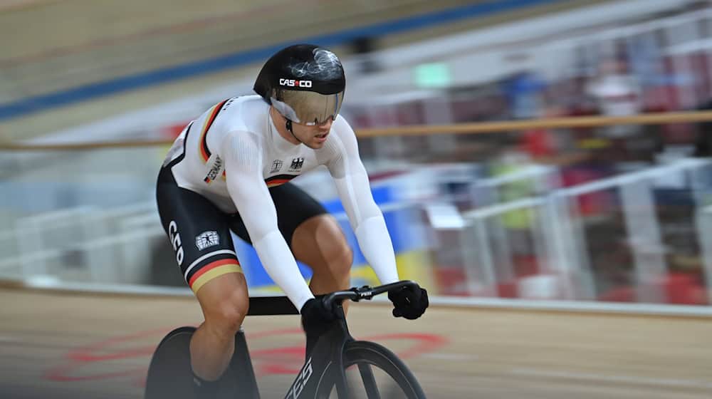 Maximilian Levy will es bei den Berliner Sixdays noch einmal wissen (Archivbild) / Foto: Sebastian Gollnow/dpa