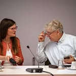 Sie sind zwei von vier Abgeordneten der BSW-Fraktion, die aus dem Bündnis Sarah Wagenknecht (BSW) ausgetreten sind: Jouleen Gruhn und André von Ossowski.  / Foto: Soeren Stache/dpa