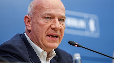 Wegner hielt ein leidenschaftliches Plädoyer für Olympia und Paralympics in der Hauptstadt. / Foto: Andreas Gora/dpa