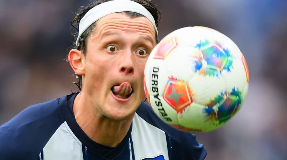 Hertha Kapitän Fabian Reese spielte über drei Jahre in Kiel. (Archivbild) / Foto: Robert Michael/dpa